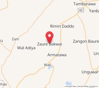 Map of Garun Malam, Kano