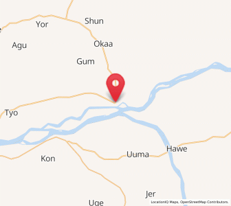 Map of Gbajimba, Benue