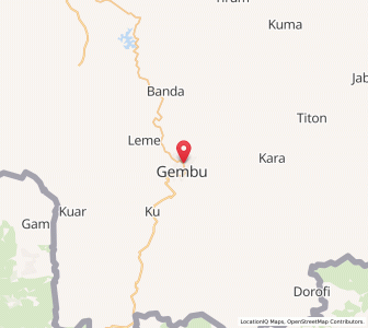 Map of Gembu, Taraba