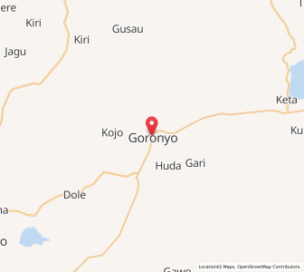 Map of Goronyo, Sokoto