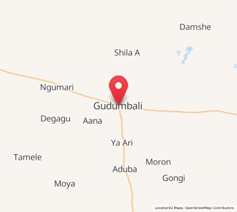 Map of Gudumbali, Borno