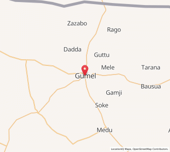 Map of Gumel, Jigawa