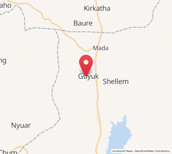 Map of Guyuk, Adamawa