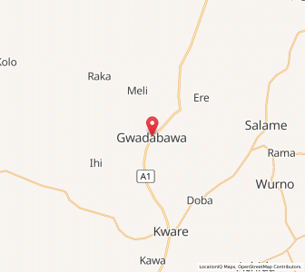 Map of Gwadabawa, Sokoto