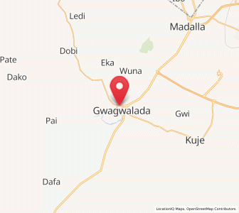 Map of Gwagwalada, FCT