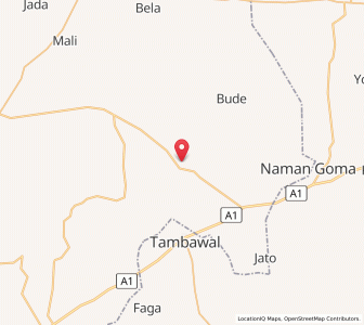 Map of Gwandu, Kebbi