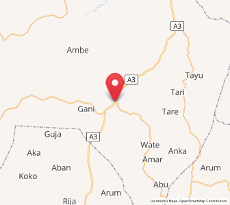 Map of Gwantu, Kaduna
