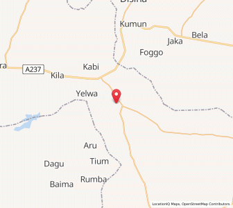 Map of Gwaram, Jigawa