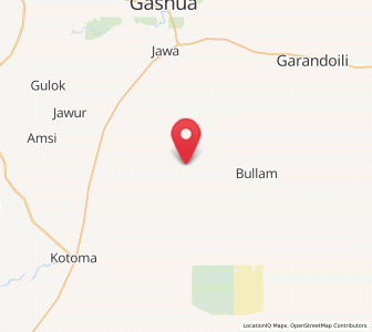Map of Gwio Kura, Yobe