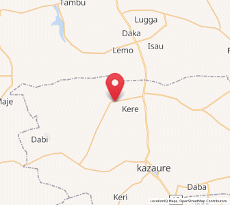 Map of Gwiwa, Jigawa