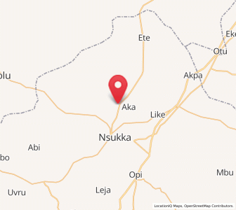 Map of Ibagwa-Aka, Enugu