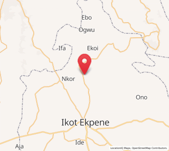 Map of Ibiaku Ntok Okpo, Akwa Ibom