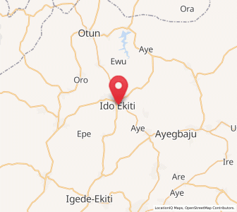 Map of Ido-Ekiti, Ekiti