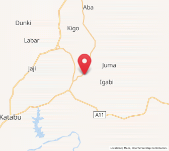 Map of Igabi, Kaduna