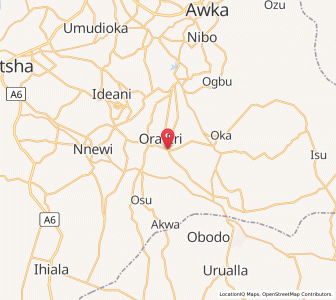 Map of Igbo-Ukwu, Anambra