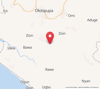 Map of Igbokoda, Ondo