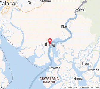 Map of Ikang, Cross River