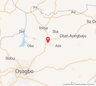 Map of Ikirun, Osun
