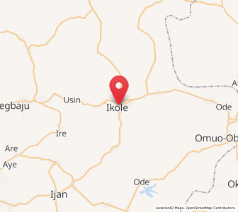 Map of Ikole-Ekiti, Ekiti