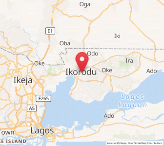 Map of Ikorodu, Lagos