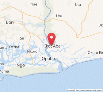 Map of Ikot Abasi, Akwa Ibom