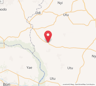 Map of Ikot Akpa Nkuk, Akwa Ibom