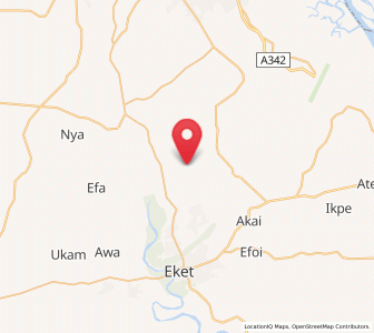 Map of Ikot Edibon, Akwa Ibom
