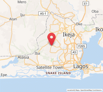 Map of Ikotun, Lagos