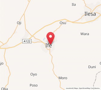 Map of Ile-Ife, Osun