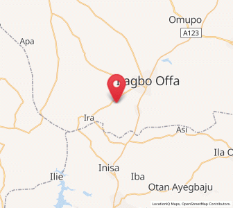 Map of Ilemona, Kwara