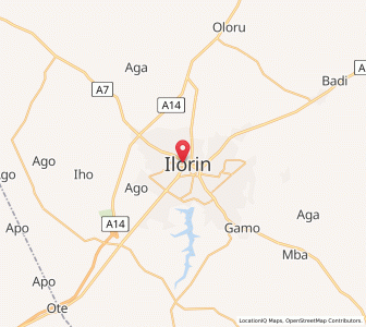 Map of Ilorin, Kwara