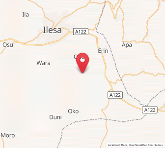 Map of Iperindo, Osun