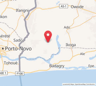 Map of Ipokia, Ogun