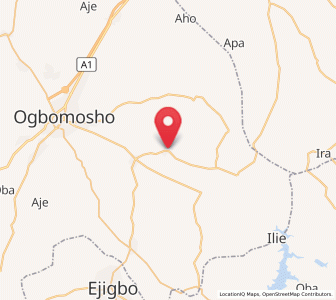 Map of Iresa-Adu, Oyo