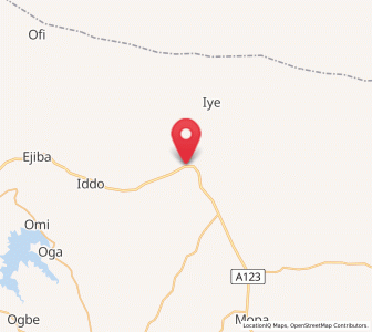 Map of Isanlu, Kogi
