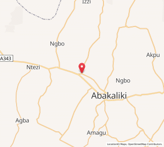 Map of Isieke, Ebonyi