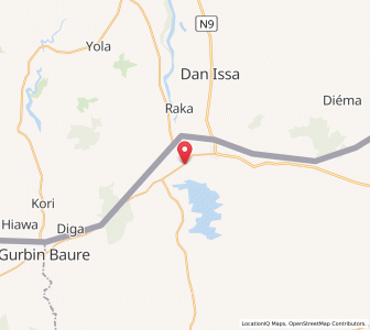 Map of Jibia, Katsina