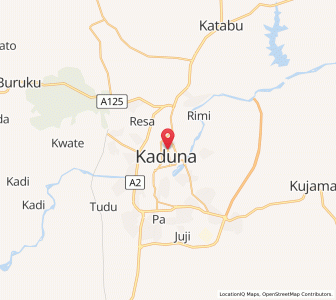 Map of Kaduna, Kaduna