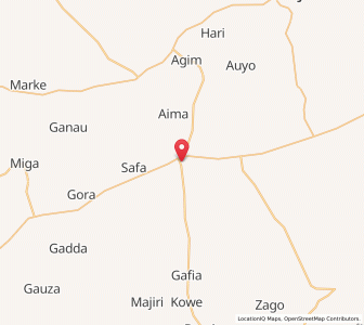 Map of Kafin Hausa, Jigawa