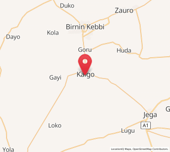 Map of Kalgo, Kebbi