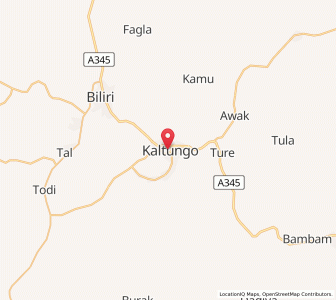Map of Kaltungo, Gombe