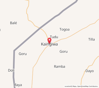 Map of Kangiwa, Kebbi