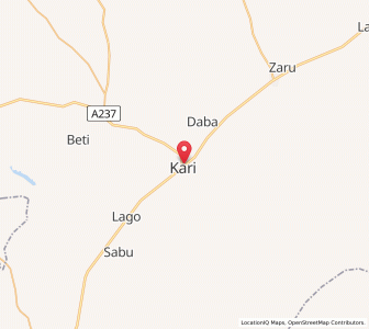 Map of Kari, Bauchi