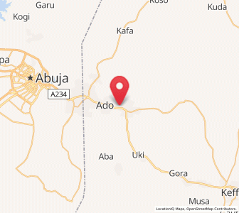 Map of Karu, Nassarawa