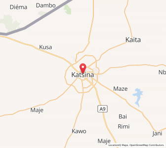 Map of Katsina, Katsina