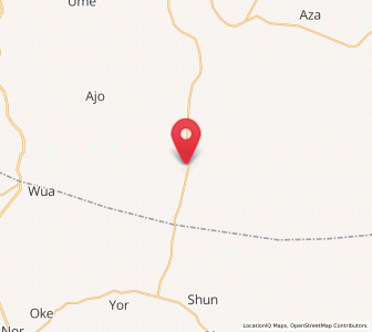 Map of Keana, Nassarawa