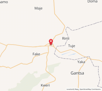 Map of Kiyawa, Jigawa