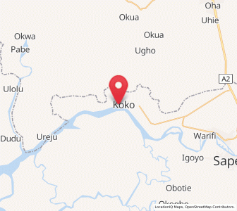Map of Koko, Delta