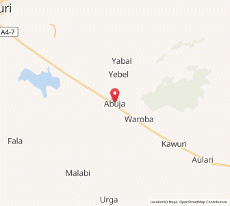 Map of Konduga, Borno