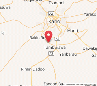 Map of Kumbotso, Kano
